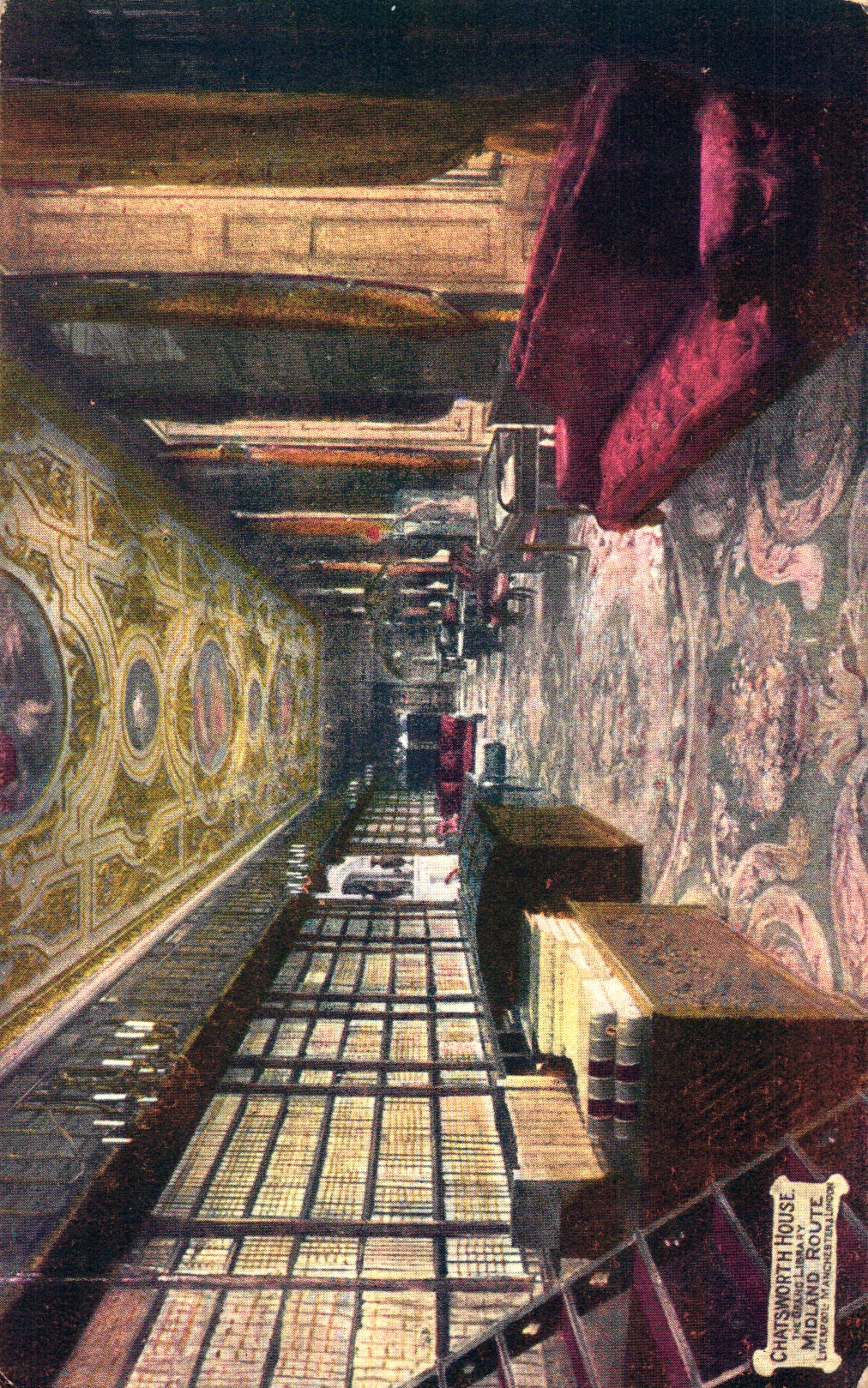 RMS Carmania Woven in Silk Postcard Cunard Line