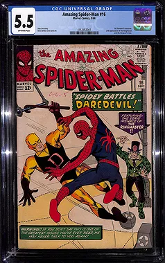Amazing Spider-Man #16 CGC 5.5 - Spidey Battles Daredevil