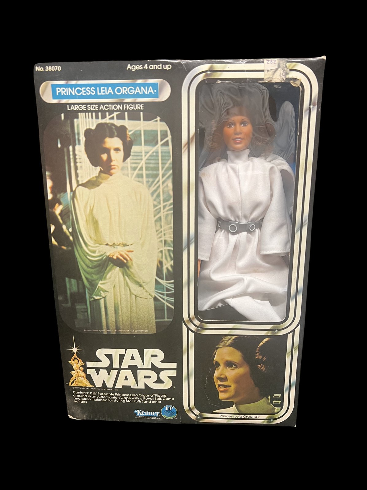 Vintage Kenner Star Wars Princess Leia Organa large size action figure in original box