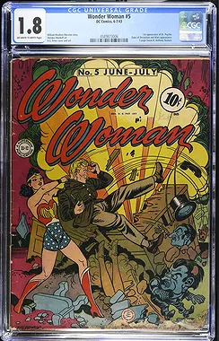 Wonder Woman #5 CGC 1.8 - DC Comics 1943