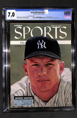 Sports Illustrated Mickey Mantle cover CGC 7.0 - June 18 1956