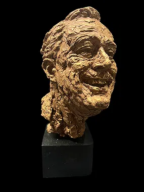 Robert Berks bronze bust sculpture