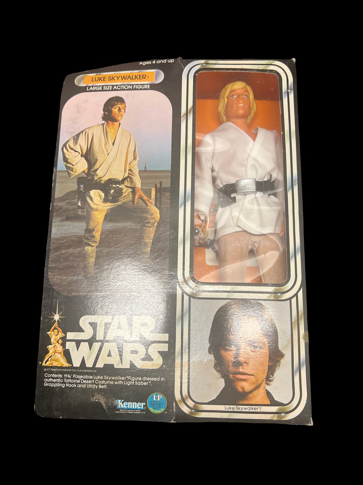 Vintage Kenner Star Wars Luke Skywalker large size action figure in original box