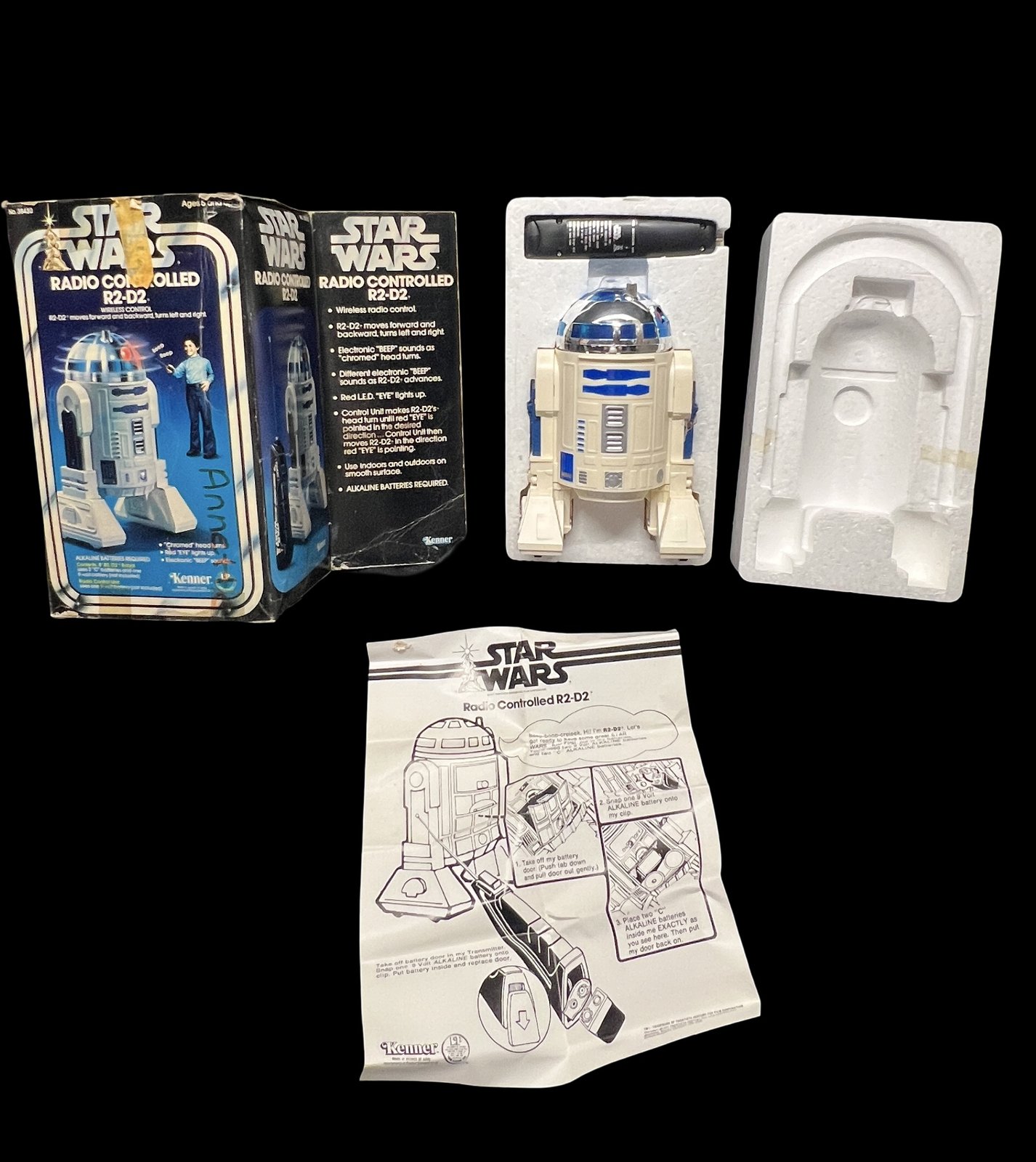 Vintage Kenner Star Wars Radio Controlled R2-D2 complete set