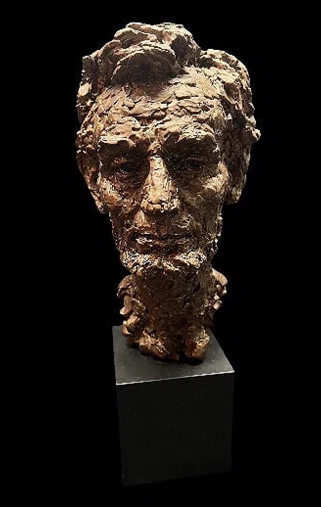 Bust of Abraham Lincoln by American sculptor Robert Berks after Mathew Brady photographs