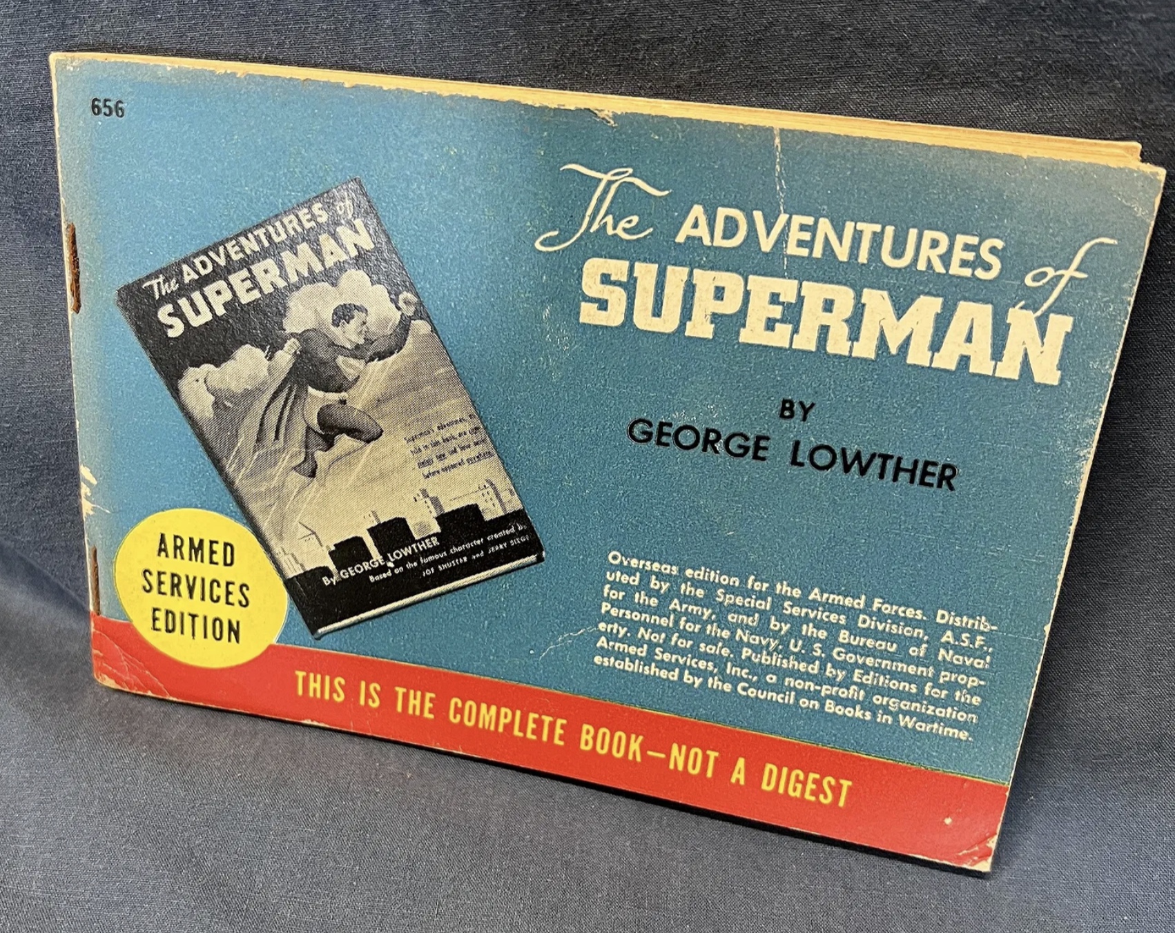 The Adventures of Superman Armed Services Edition by George Lowther 1942