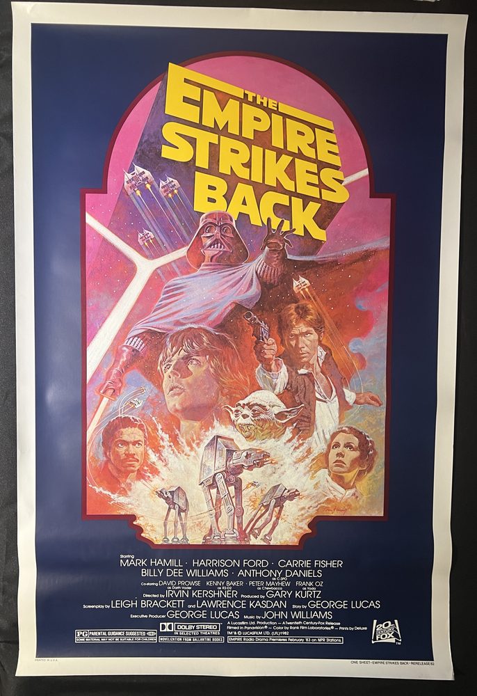Star Wars: The Empire Strikes Back 1982 rerelease movie poster, Lucasfilm Ltd.