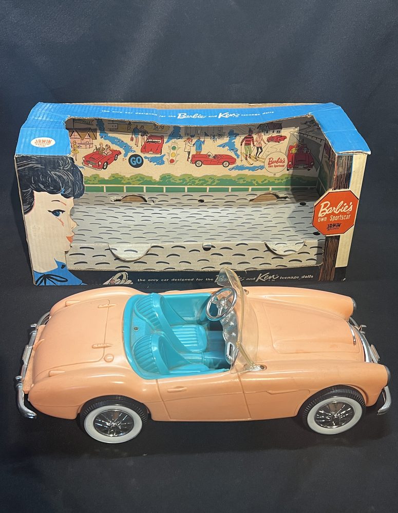 Original early 1960s Barbie's Own Sportscar with box by Irwin/Mattel