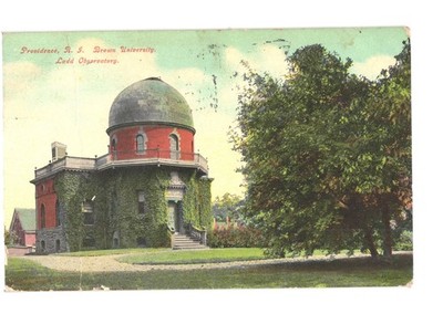 Hugh C. Leighton 1908 Postcard Providence RI Brown University Ladd Observatory