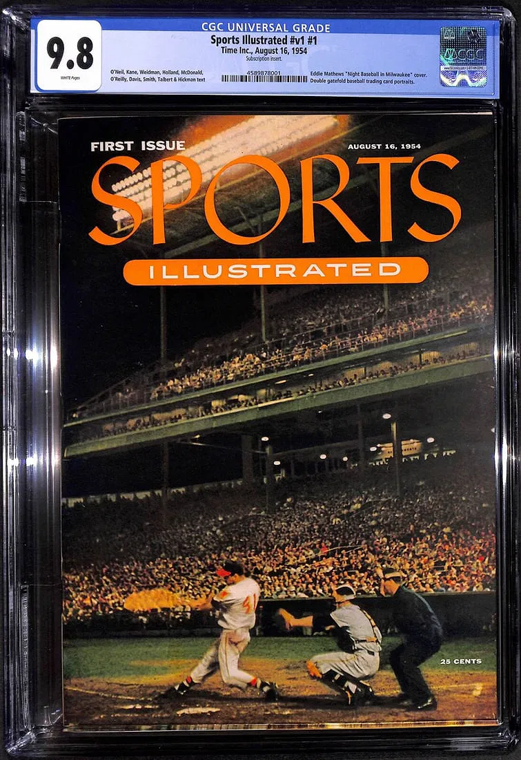 Sports Illustrated v1 #1 CGC 9.8 White pages Newsstand Edition highest grade in existence
