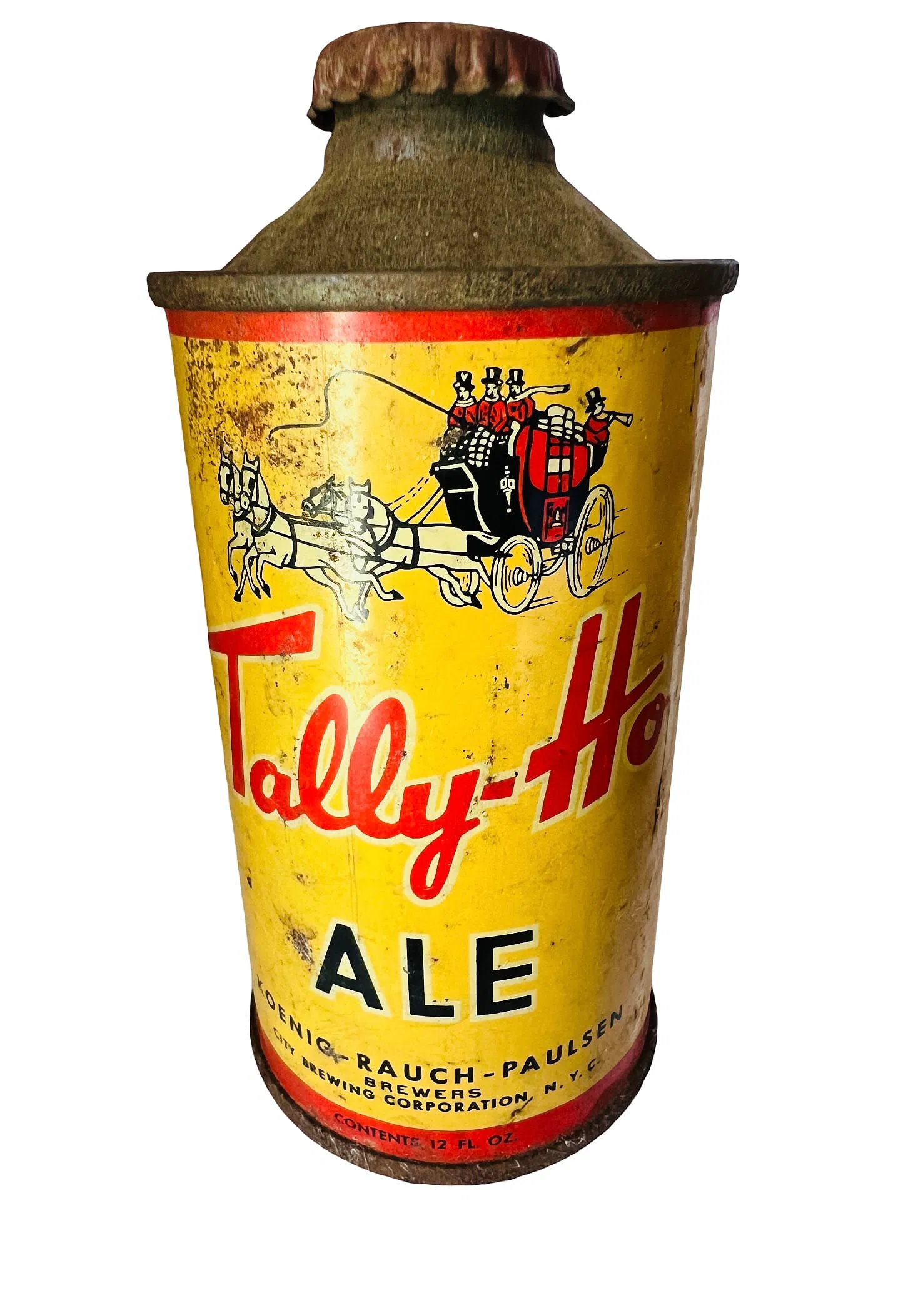 Tally-Ho Ale Cone Top Can with Cap USBC 186-22 vintage beer advertising