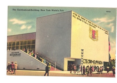 Tichnor New York World's Fair Czechoslovak Building Pavilion WF63