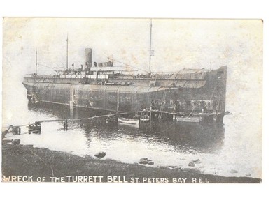 Wreck TURRETT BELL Ship St. Peters Bay PEI Canada King Edward VII Stamp PD Ayer